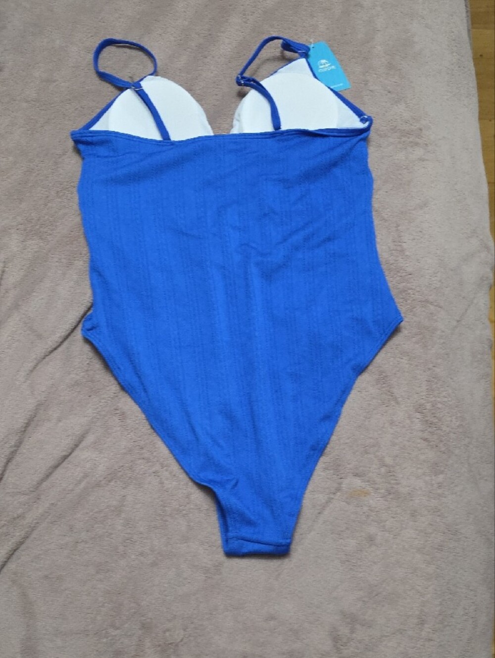 Cupshe Cobalt Blue One-Piece Swimsuit with Ring Cutouts - Picture 2 of 3